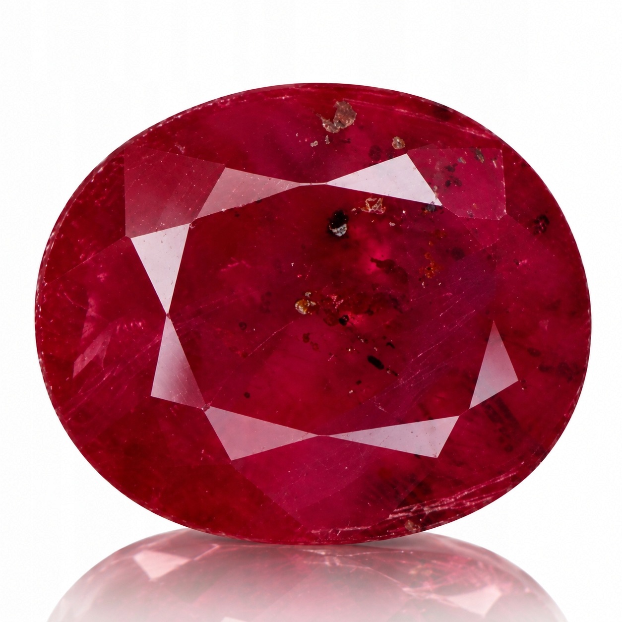 Přírodní Rubín 1.70 ct Ovál Mosambik certifikát Wbd