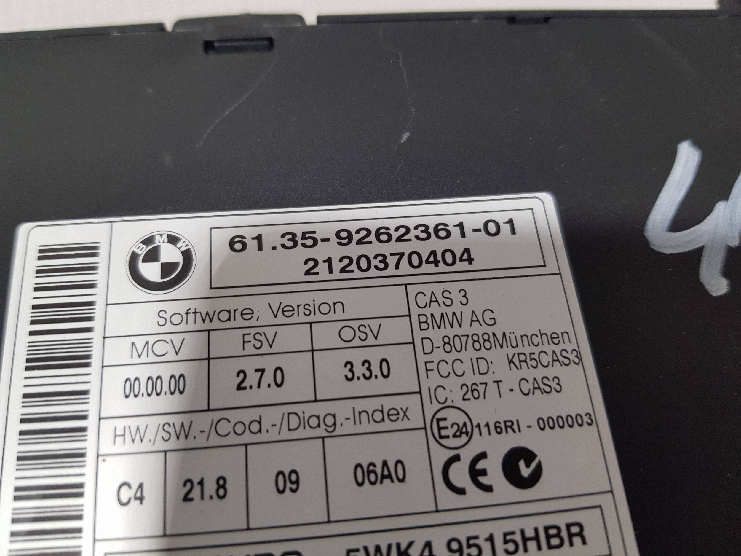 computer control unit of the engine ignition BMW X5 E70 N57S 4.0D 306 KM LIFT