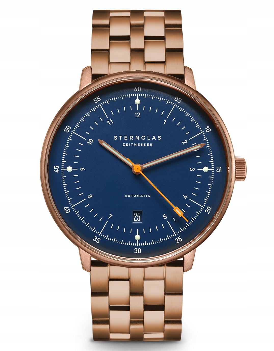 Nový originální Pánské hodinky Sternglas Hamburg S02-HH46-ME15 Automatik