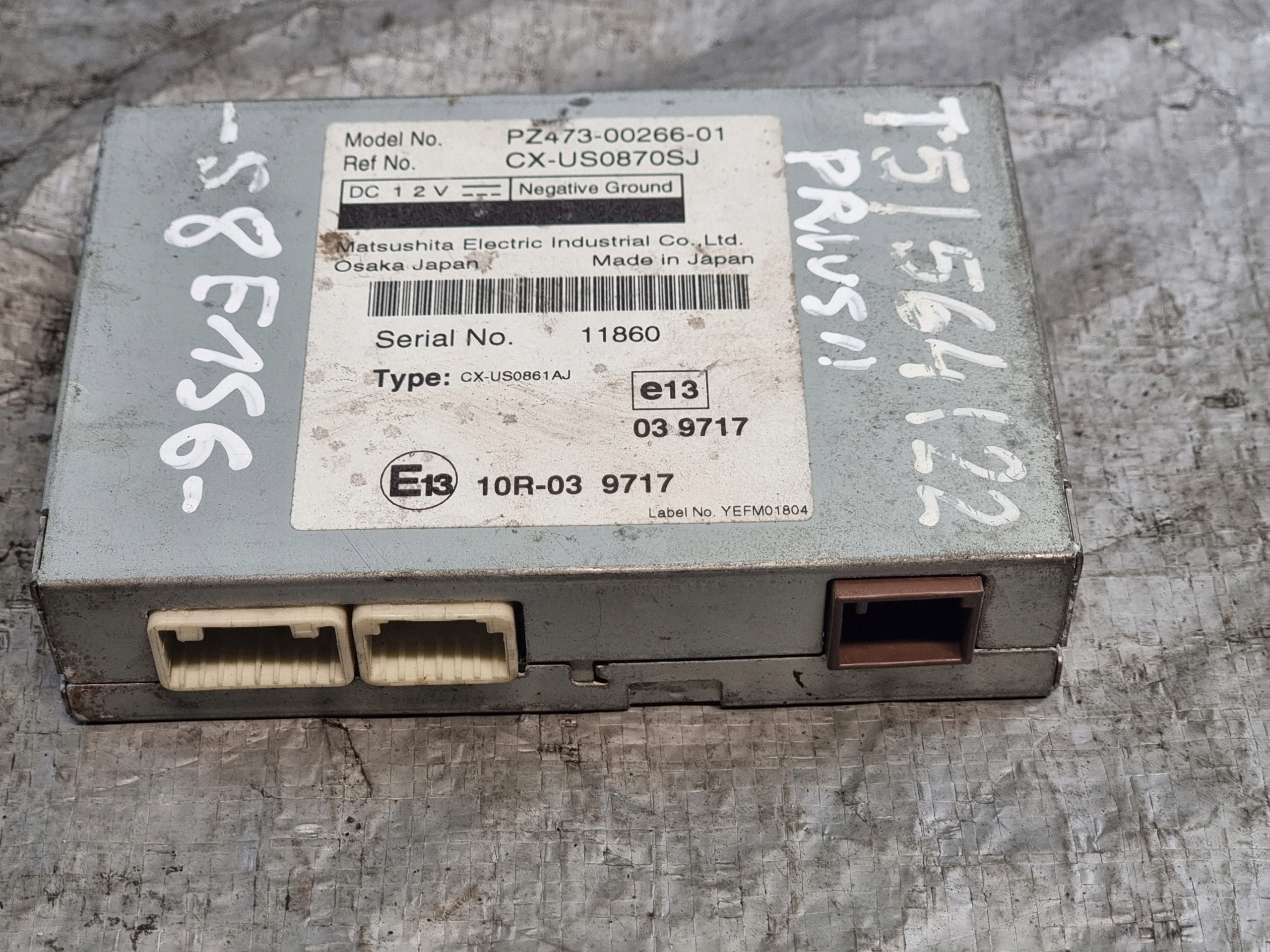 modulo USB OE PZ473-00266-01 TOYOTA PRIUS III 09r