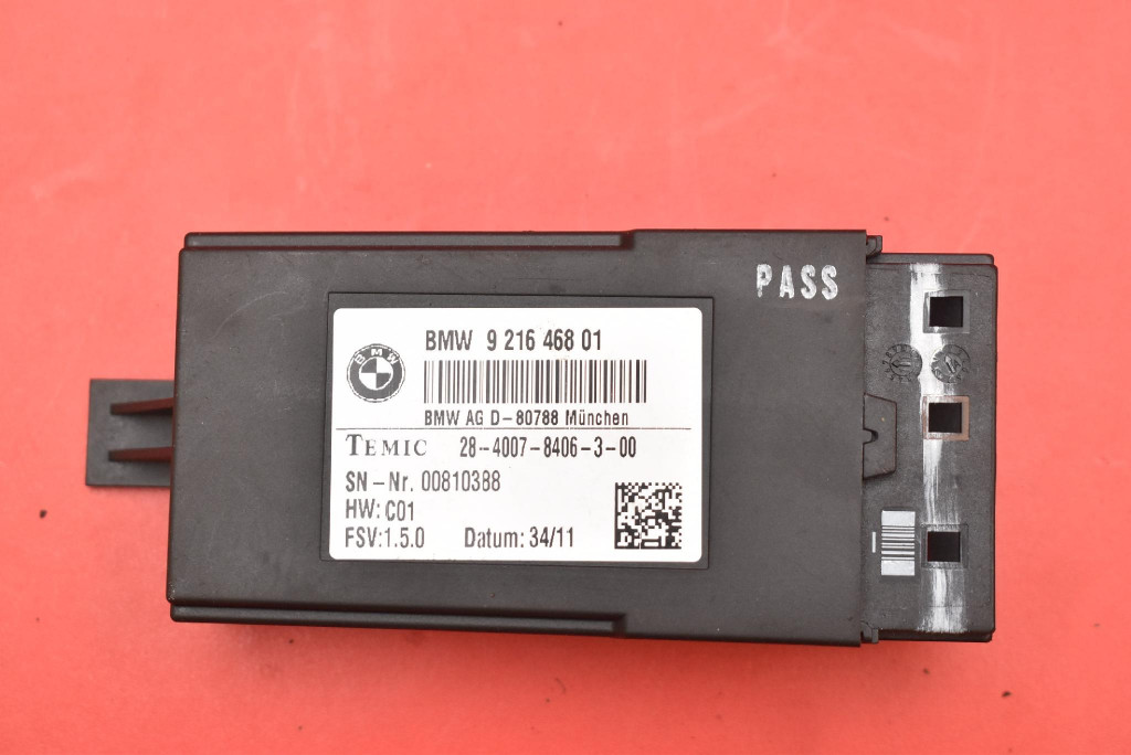 control unit module seat left 9216468 BMW X3 F25 10-15