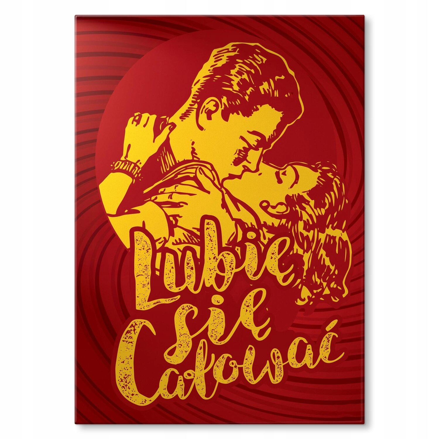 Kovový plakát Rád se líbám Dárek 42 x 59 cm