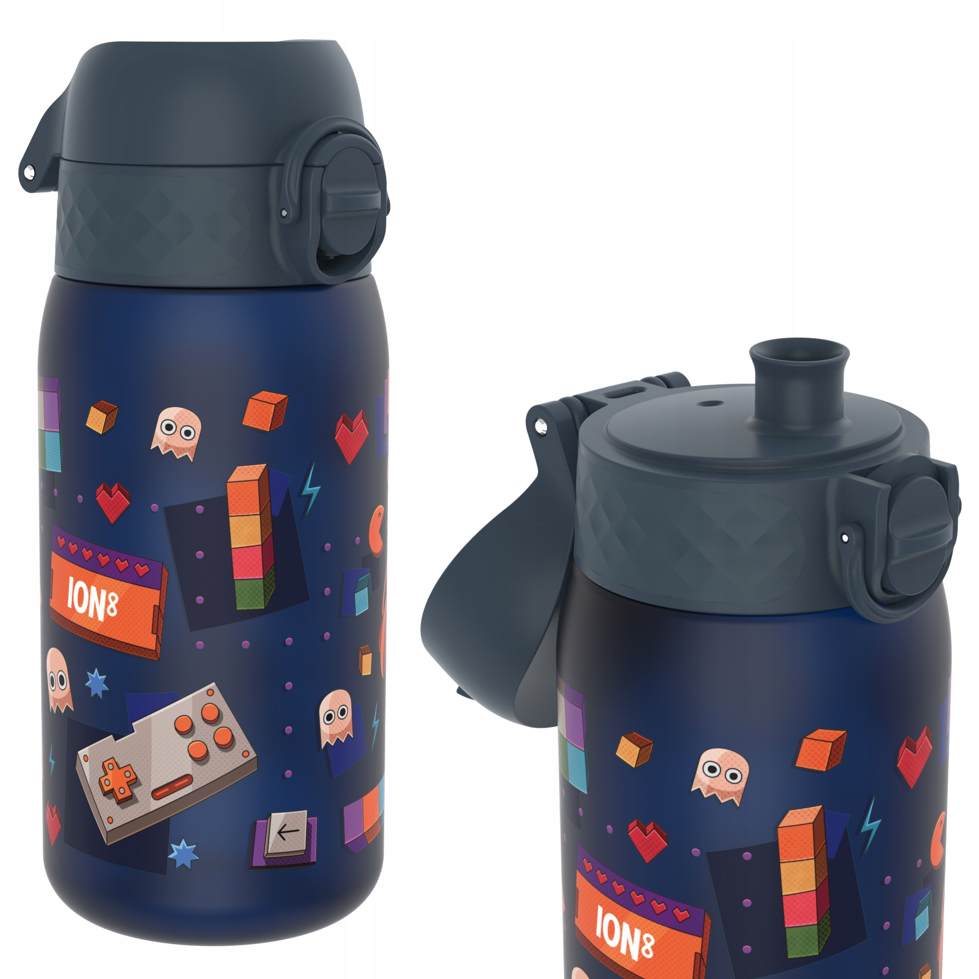 Bidon dla Dziecka Szkoła Przedszkole Szczelny Gry Gamer ION8 0,35 L 350 ml