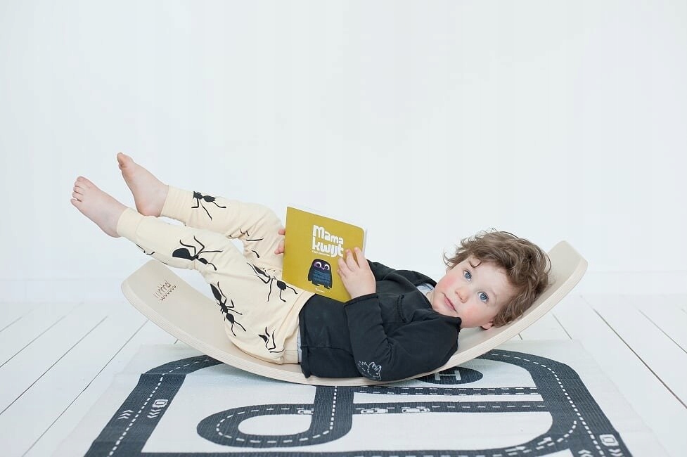 Deska do balansowania WOBBEL dla dzieci i dorosłych z filcem Musztardowa EAN (GTIN) 7435115516512