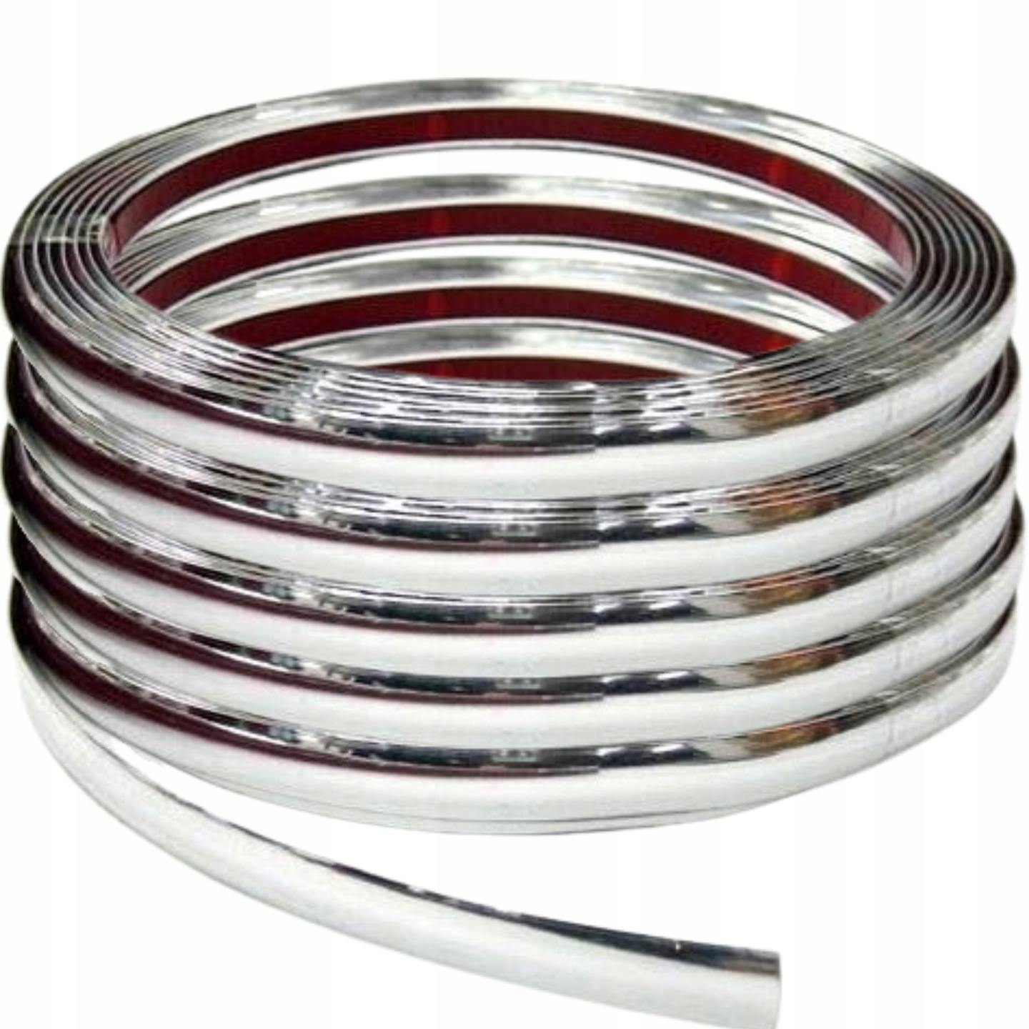 LISTWA OZDOBNA CHROM TAŚMA CHROMOWANA 13mm x 15m