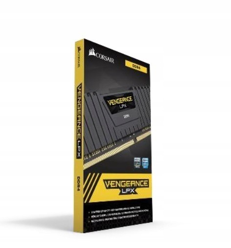 CORSAIR DDR4, 2666MHz 16GB 1x16GB DIMM, 16-18-18-35, XMP 2.0, Vengeance LPX black Heatspreader, Black PCB, 1.2V — 6