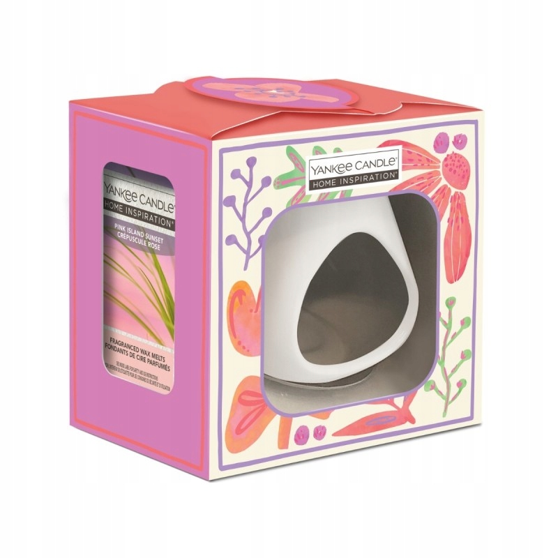 Dárková sada aromalampa s voskem Flowers Home Inspiration Yankee Candle