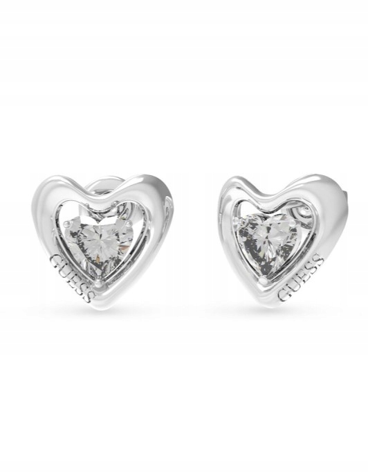Guess nádherné ocelové náušnice Srdíčka Beloved JUBE05024JWRHT/U