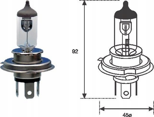 

Żarówka 12V H4 P43 60/55W Magneti Marelli