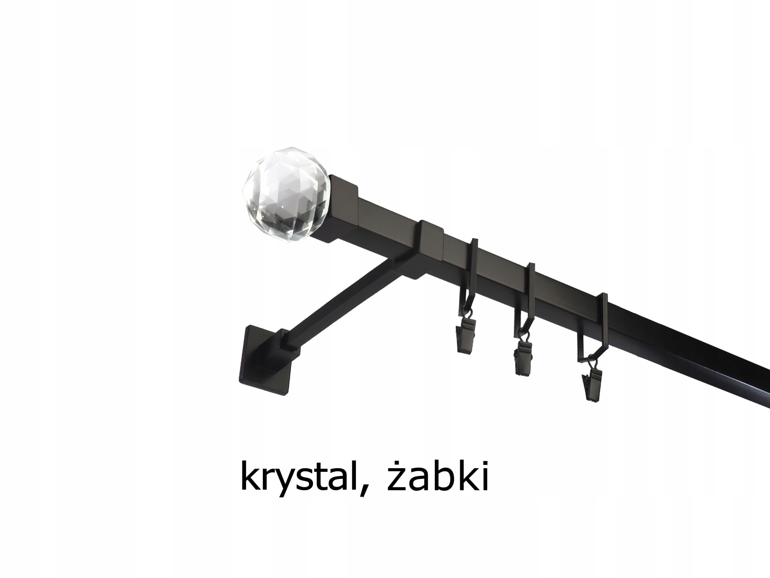 KARNISZ METALOWY KWADRO POJEDYNCZY 200 cm EAN (GTIN) 5903726709101
