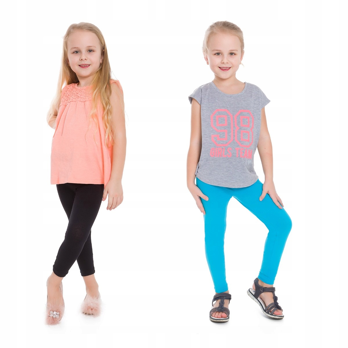

Zestaw 2X Legginsy Dziecięce Getry 116