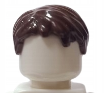 

Lego Włosy Krótkie Męskie Ciemny Brązowy 62810