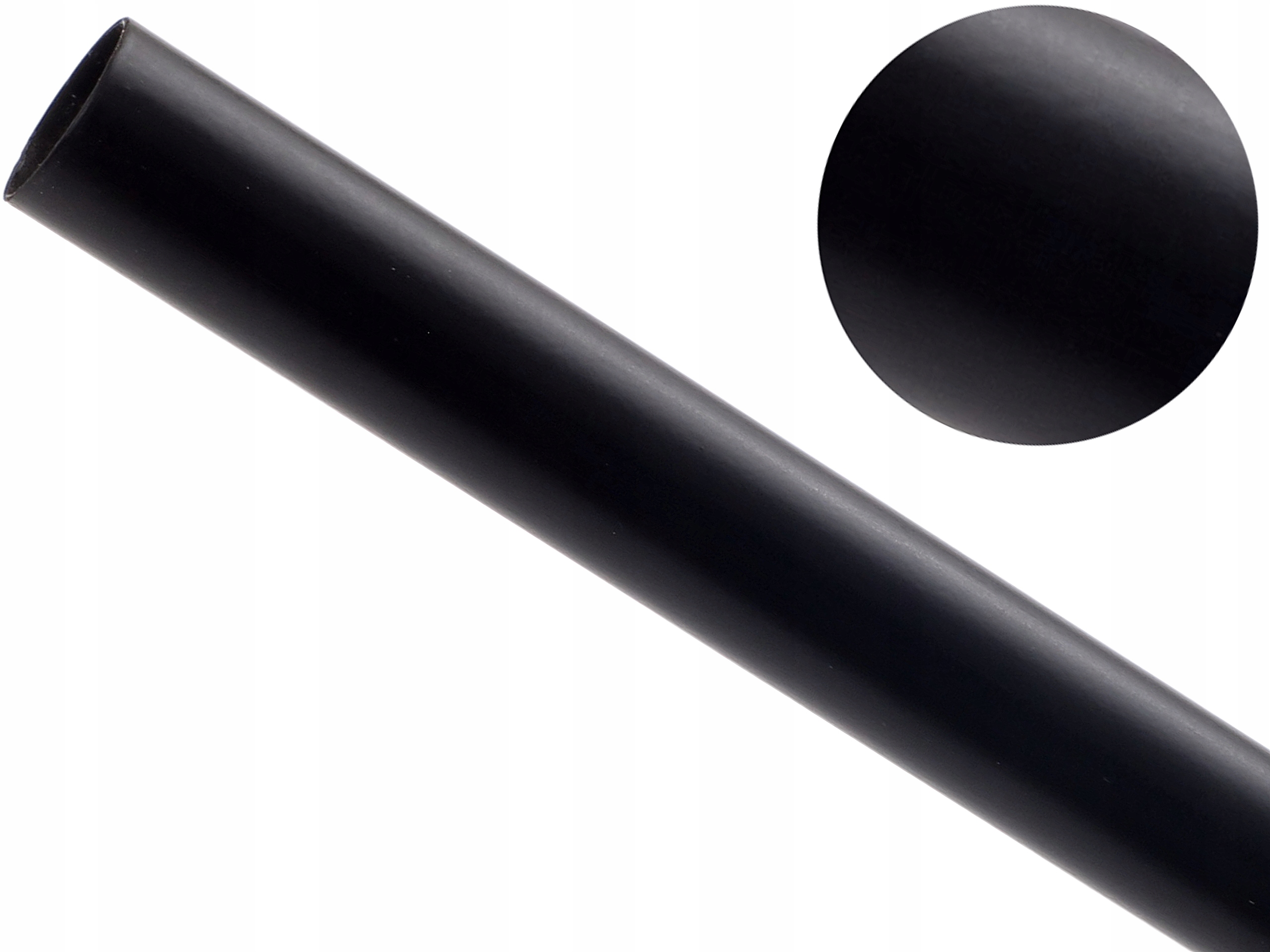 

19 mm 180 cm Rurka drążek do karnisza Czarny Mat