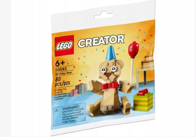Lego 30582 Creator Urodzinowy Niedźwiedź