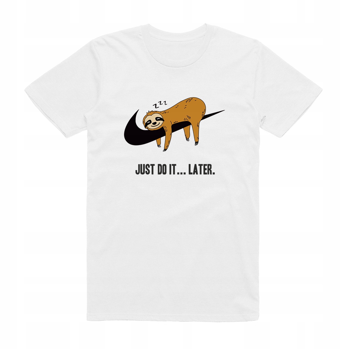 

L - Koszulka T-shirt Do It Later Leniwiec Parodia