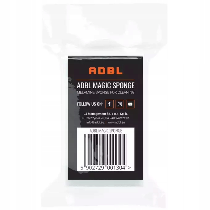 Adbl Magic Sponge Magiczna Gąbka Do Czyszczenia Z Melaminy