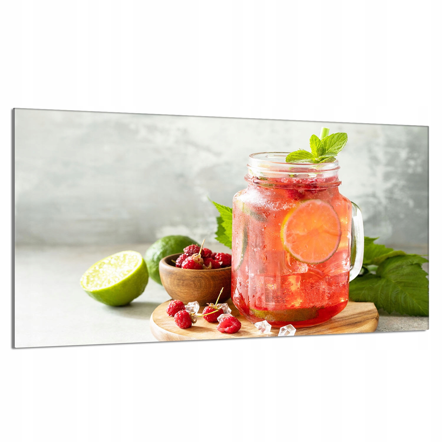 Skleněná ochranná deska na sporák 90x52 Drink do kuchyně