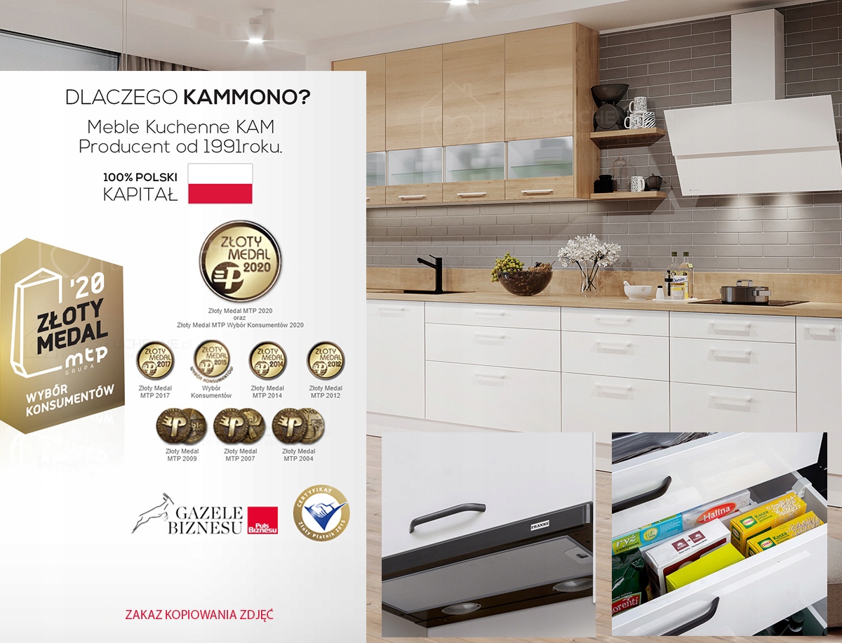 D55.1 - szafka dolna KamMono P4 Wysokość mebla 71 cm