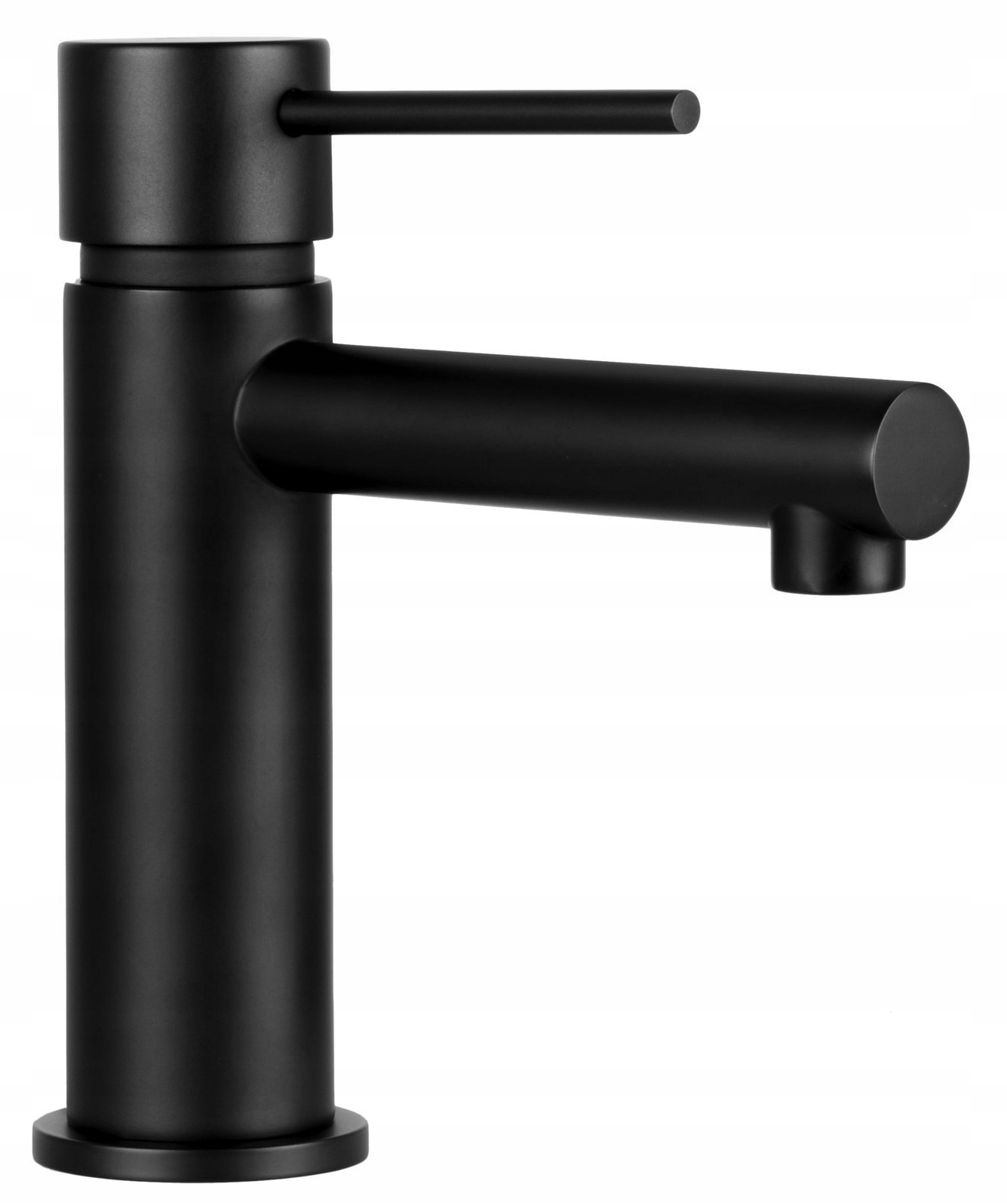 Szafka wisząca 46 cm DĄB z umywalka bateria Czarna Materiał MDF