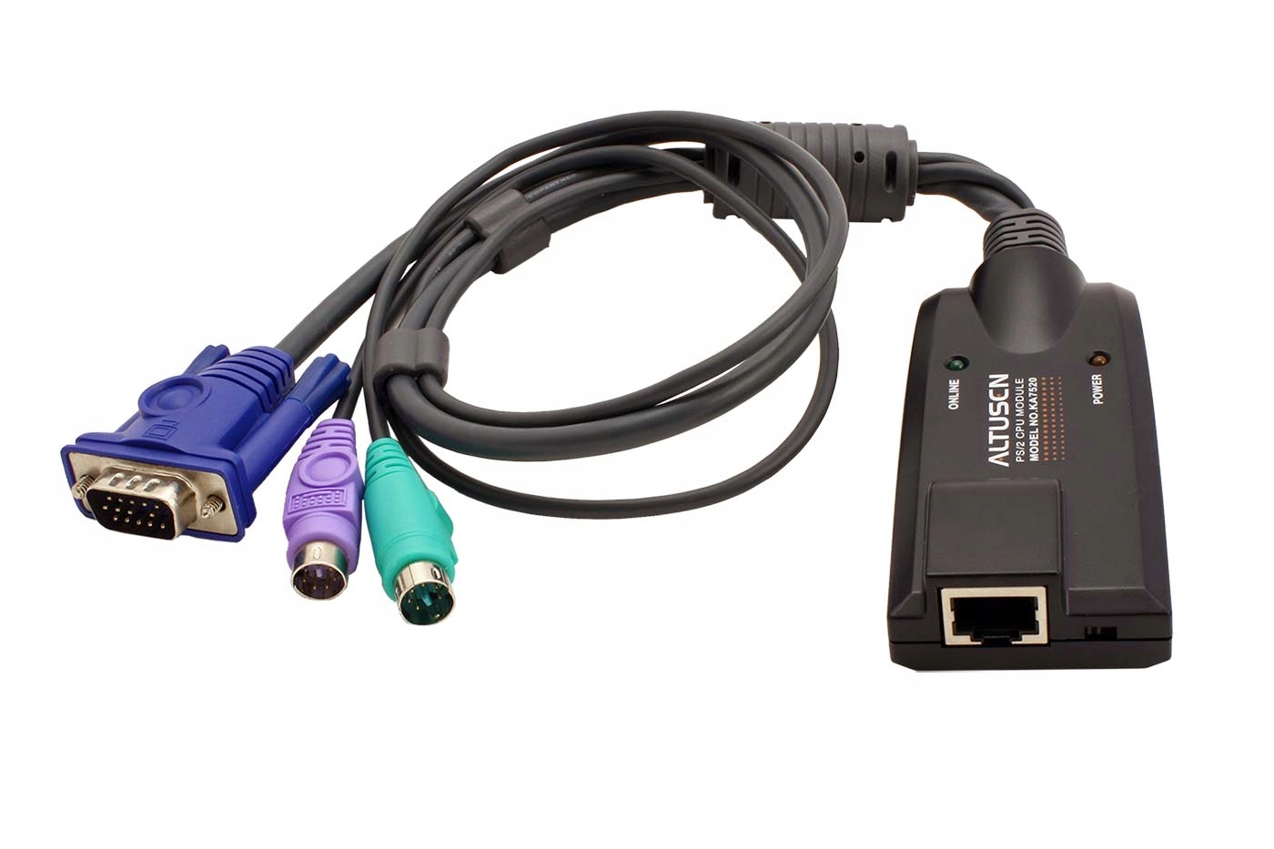 Aten Kvm modul k přepínači počítačů přes Tp (vga/ 2x PS/2), až 40m (KA7520)