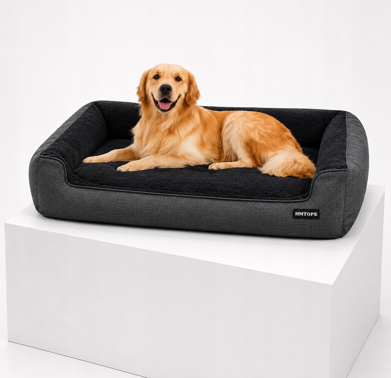 Hmtope Legowisko dla Psa Sofa Poduszka 110x86cm Ciemnoszare
