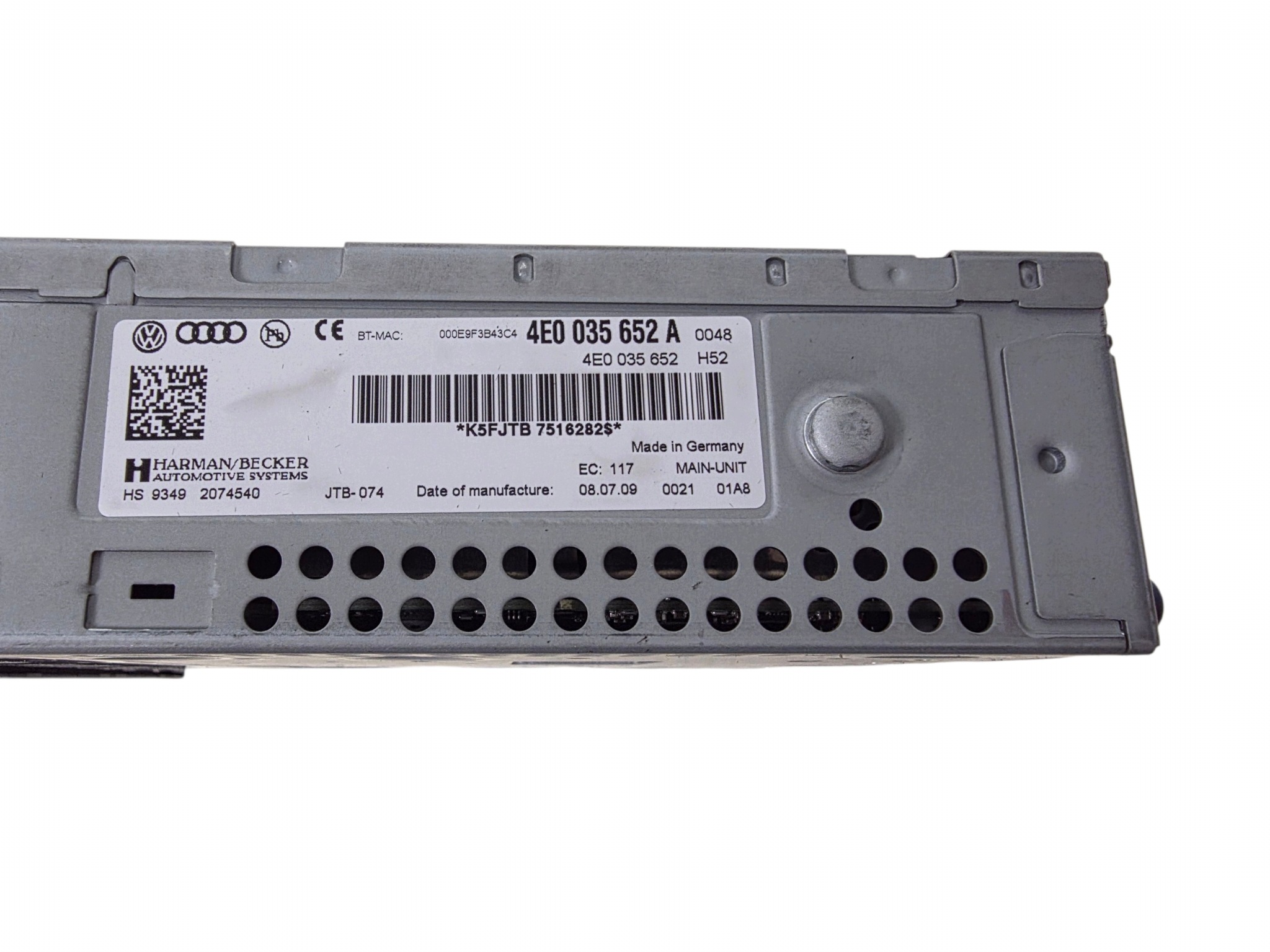 AUDI A6 C6 player NAPED navigation devices ORG. 4E0035652A