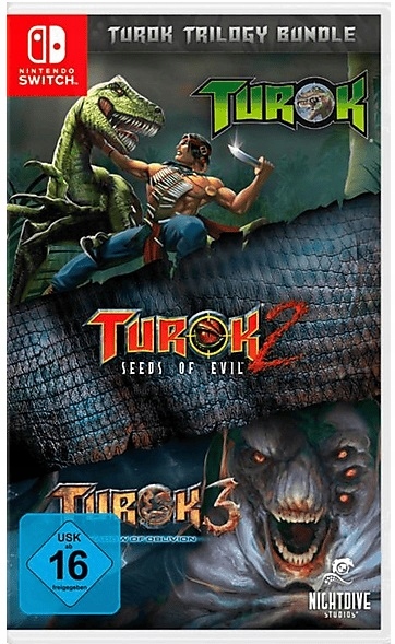 Turok Trilogy Bundle Nintendo Switch pudełkowa
