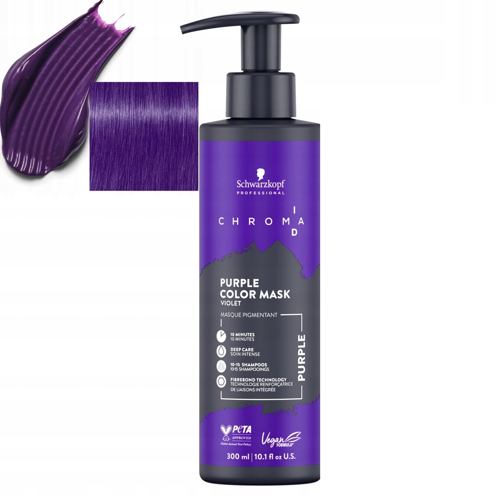 Chroma ID purple barvicí maska na vlasy fialová 300 ml
