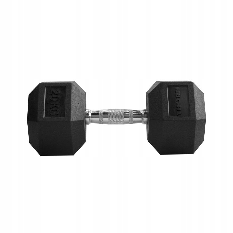 HANTEL THORN FIT HEX RUBBER DUMBBELL 20,0KG hantle Kod producenta Hexagonaly