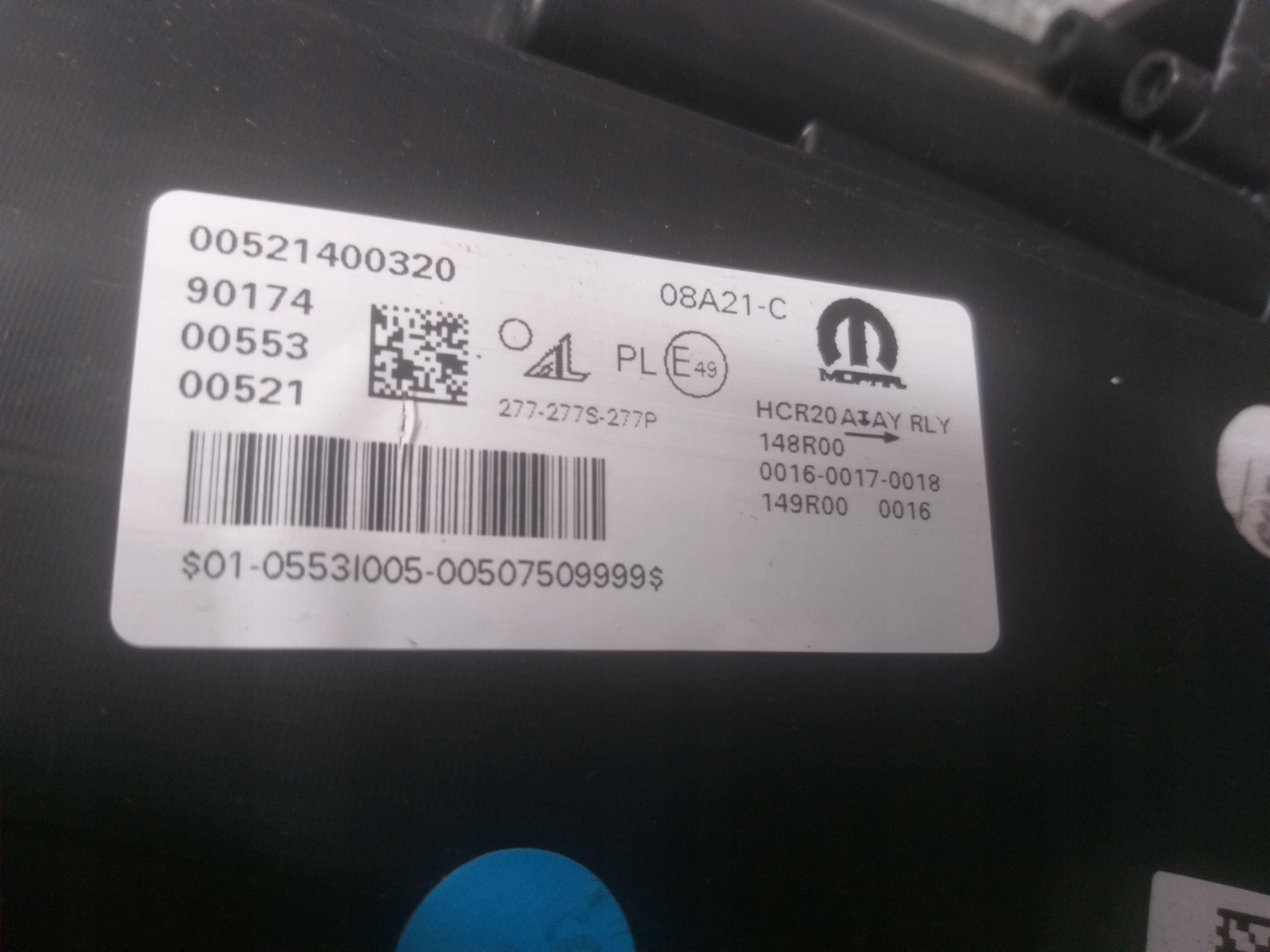light front left FIAT 500 II 2 ELECTRIC 00521400320