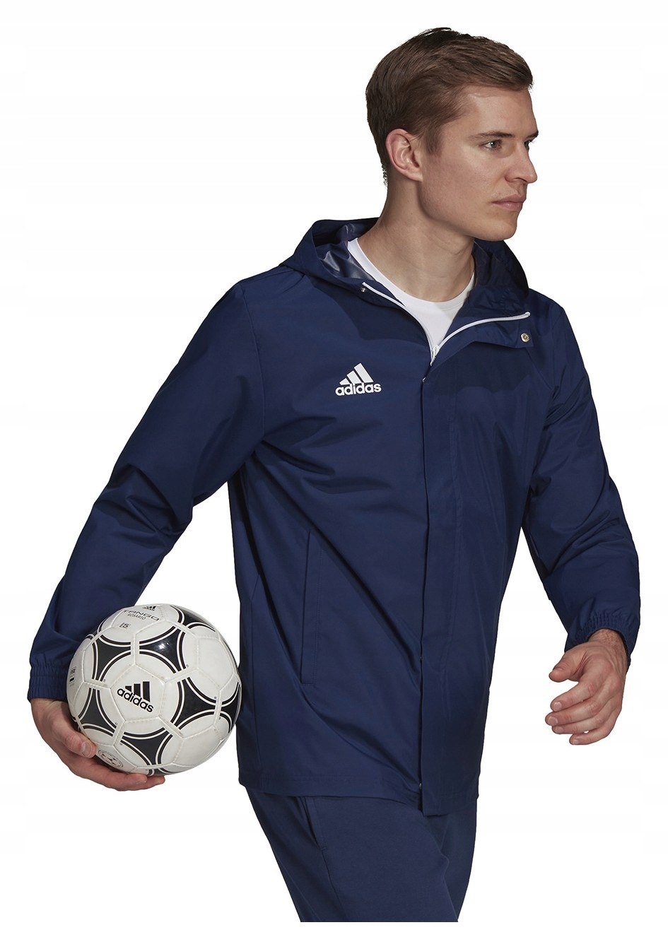Bunda Adidas Teamwear Entrada 22 All Weather Jacket tmavě modrá vel. 2XL