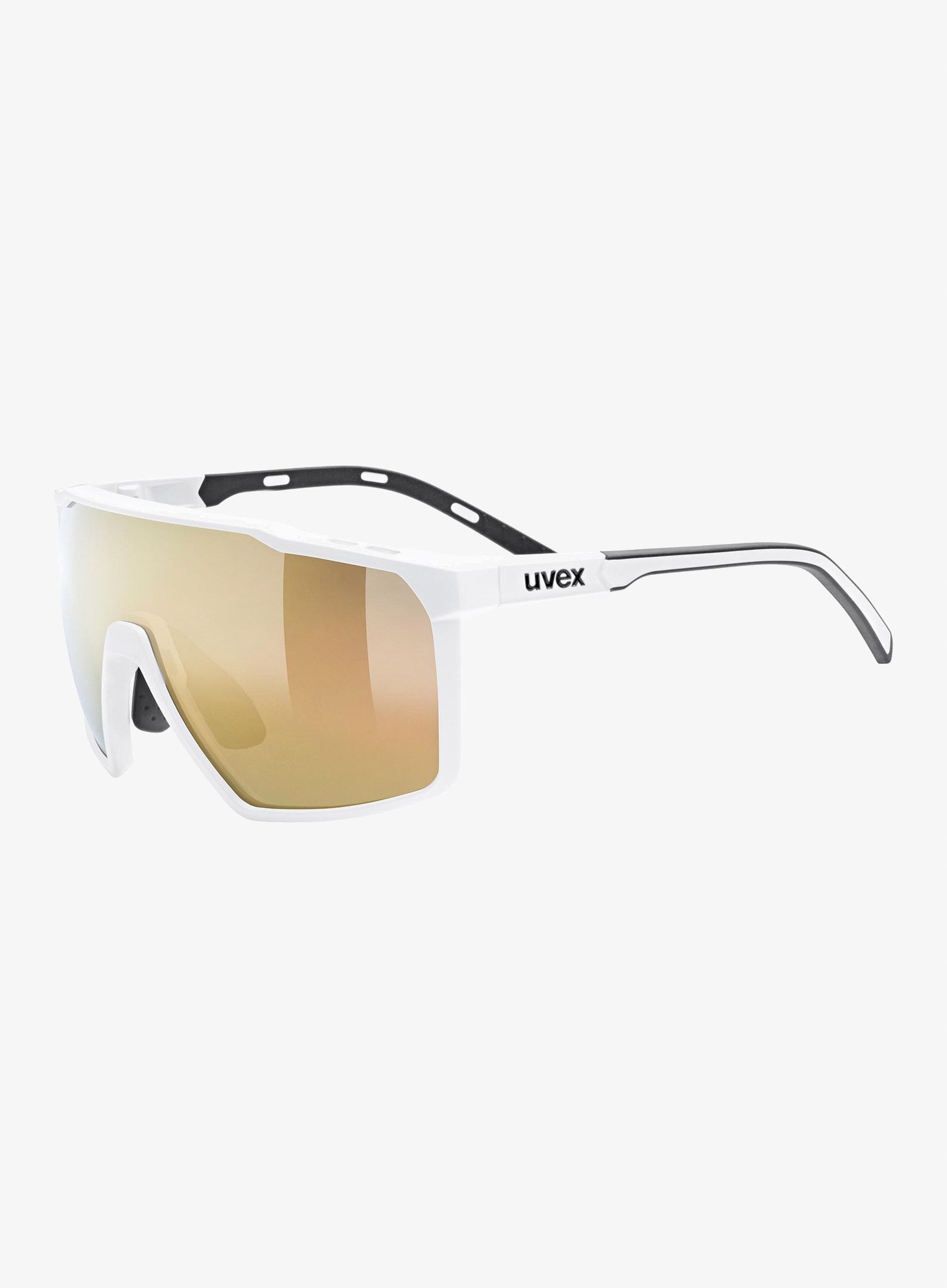 Okulary rowerowe Uvex Mtn Perform S white matt/mir.gold