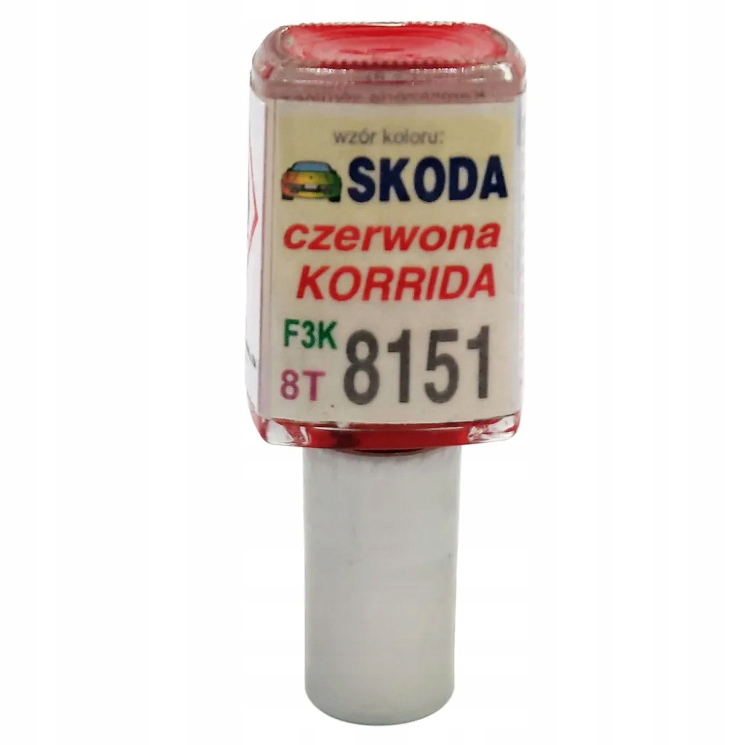Zaprawka SKODA 8151 CZERWONA KORRIDA do rys 10ml