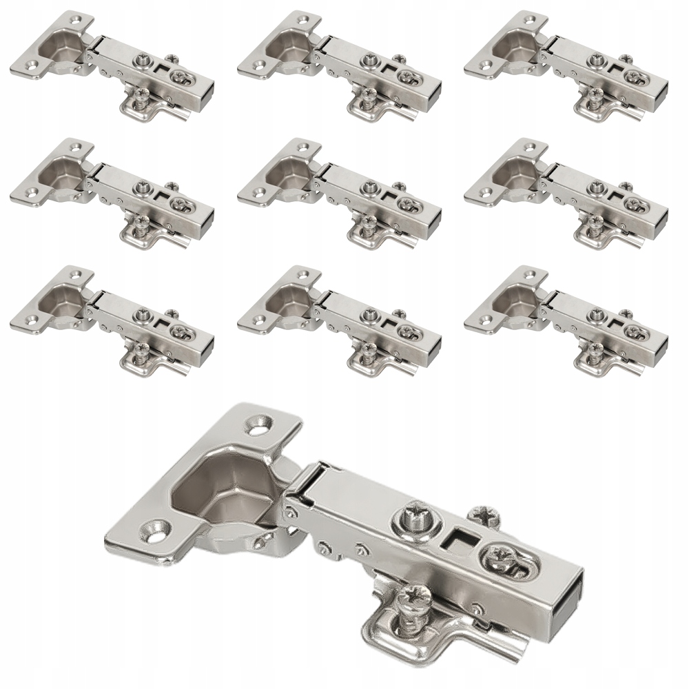 

10x Zawias Meblowy Puszkowy Cichy Domyk H=0 Z Euro