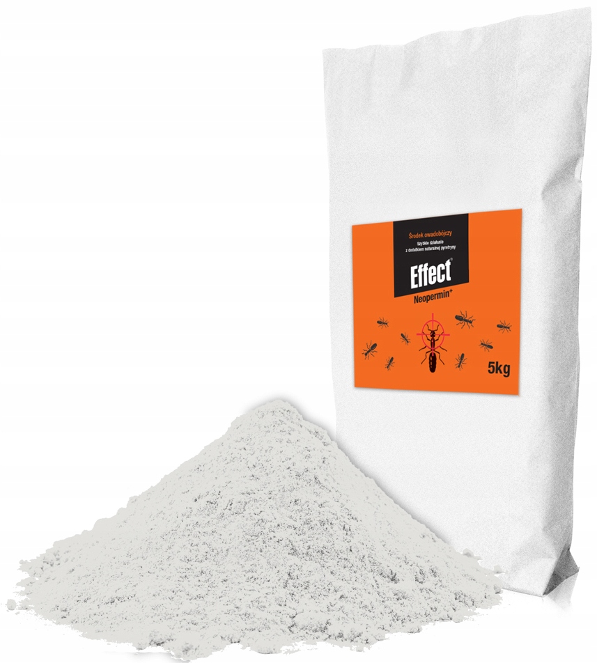 PROSZEK ŚRODEK NA MRÓWKI PLUSKWY KARALUCHY RYBIKI PRUSAKI PCHŁY EFFECT 5KG