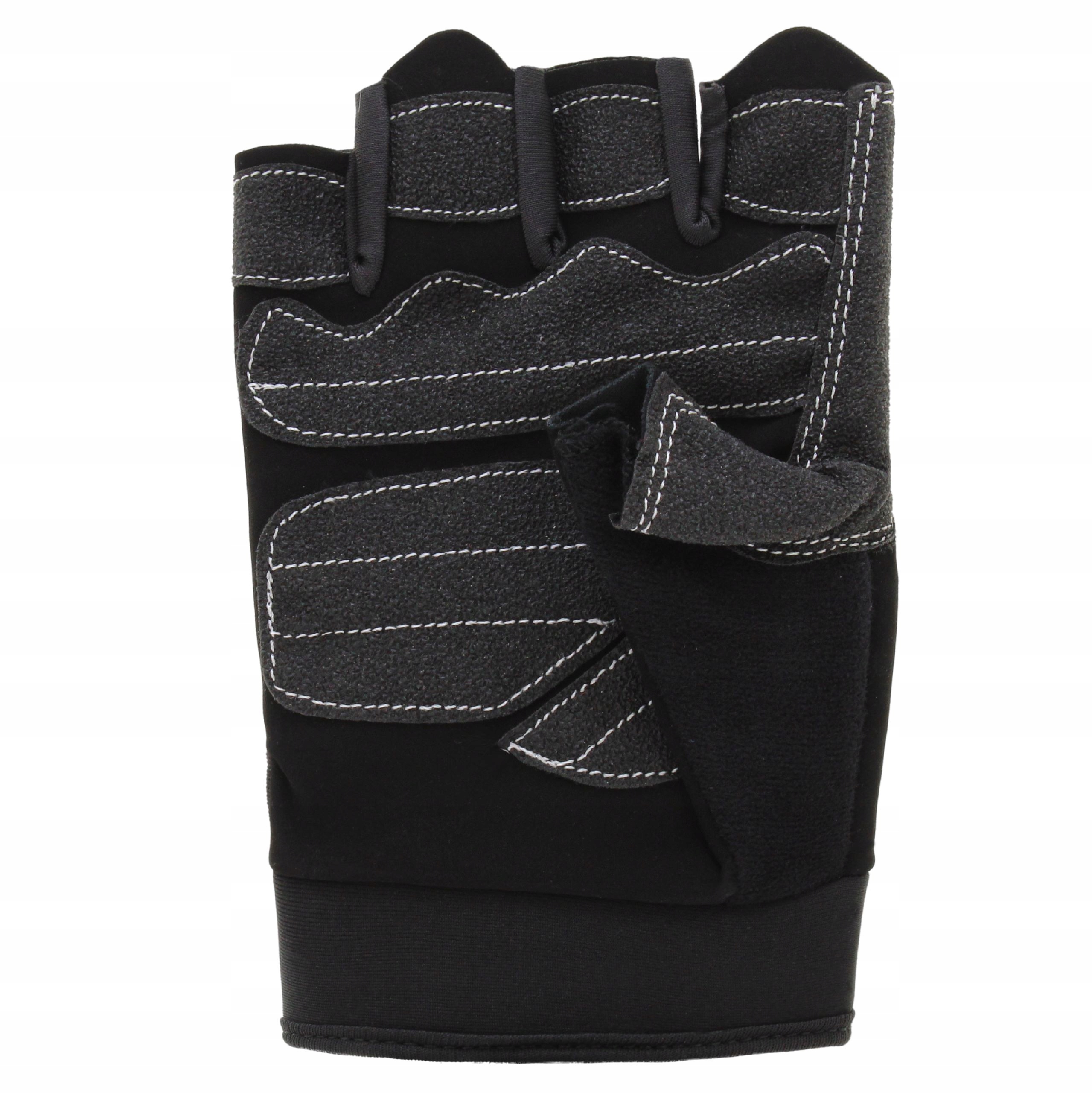 BELTOR SKÓRZANE RĘKAWICZKI TRENINGOWE NA SIŁOWNIE CZARNO-CZERWONE S Materiał dominujący skóra naturalna