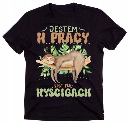 

Koszulka t-shirt z leniwcem zabawna roz XXL