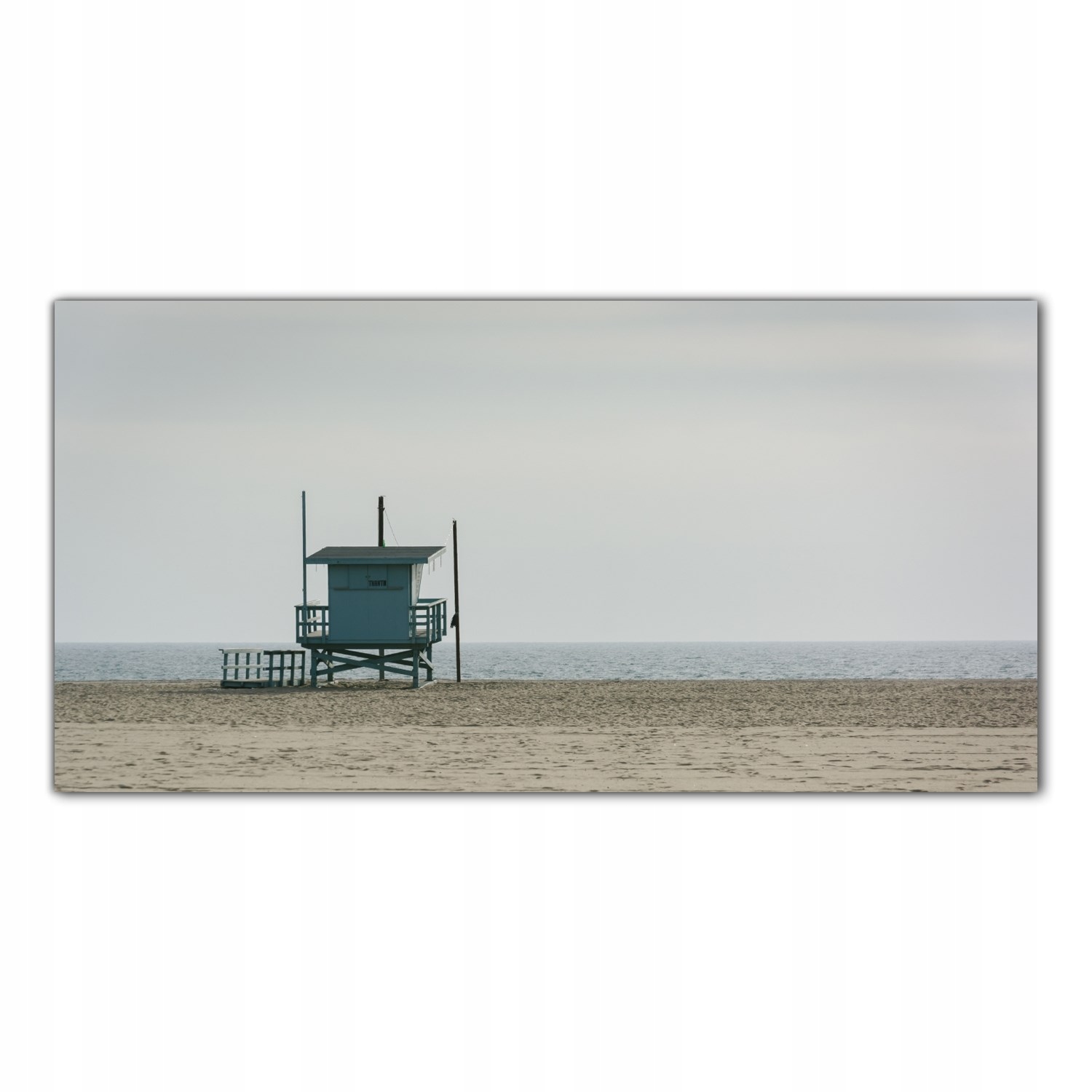 

Obraz na szkle Foto Plaża Wieża Ratownika 140x70