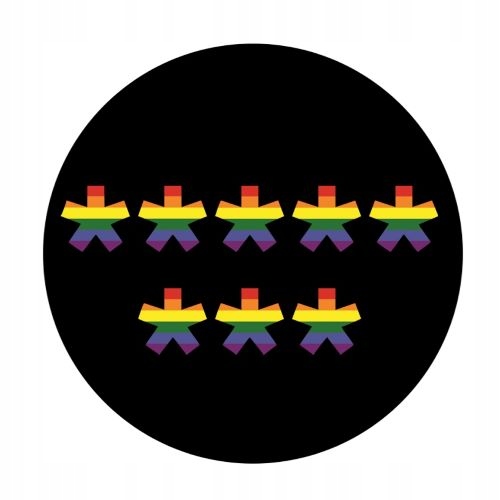 

Przypinka 8 gwiazd ***** *** osiem gwiazd lgbt