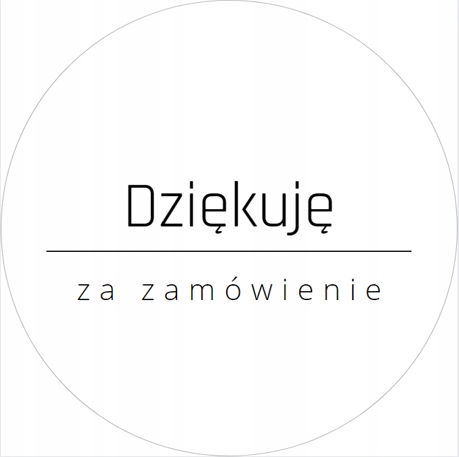 

Naklejki Dziękuję Za Zamówienie 4 CM 35 Szt