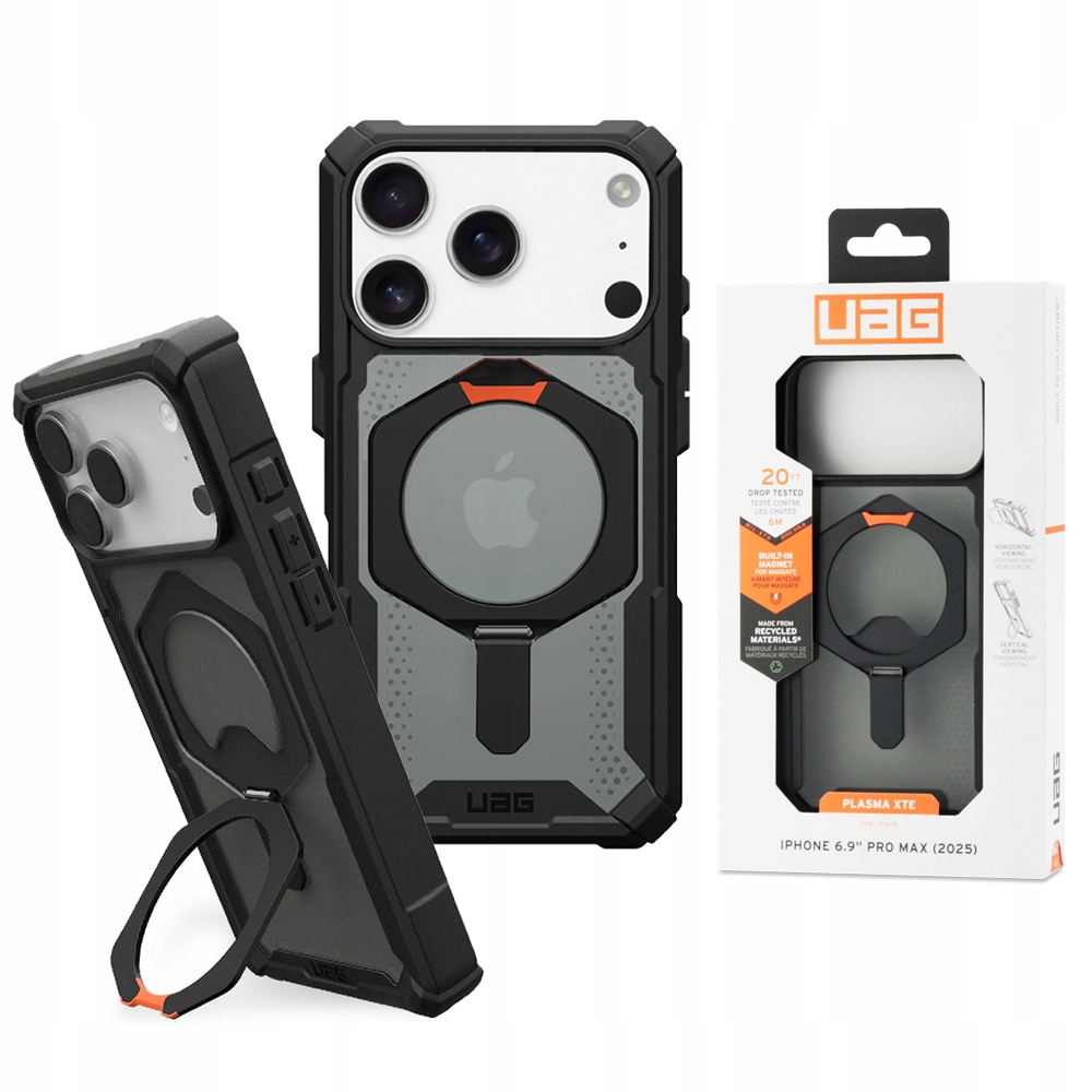 Uag Plasma Xte pouzdro s MagSafe a stojánkem pro Apple iPhone 17 Pro Max