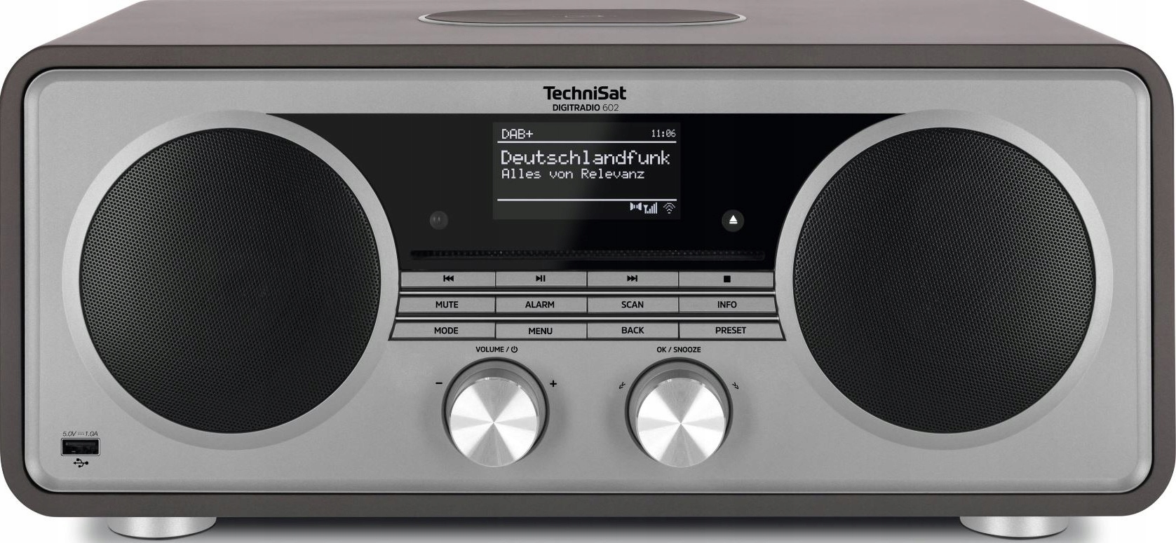 TechniSat DigitRadio 602 Radio FM DAB+ Internetowe Bluetooth Antracyt-srebrny