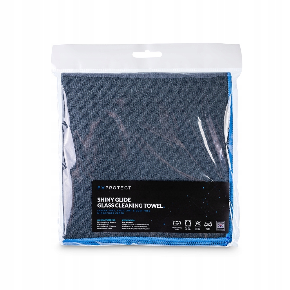 Fx Protect Shiny Glide Glass Cleaning 750GSM 40X40CM chłonna