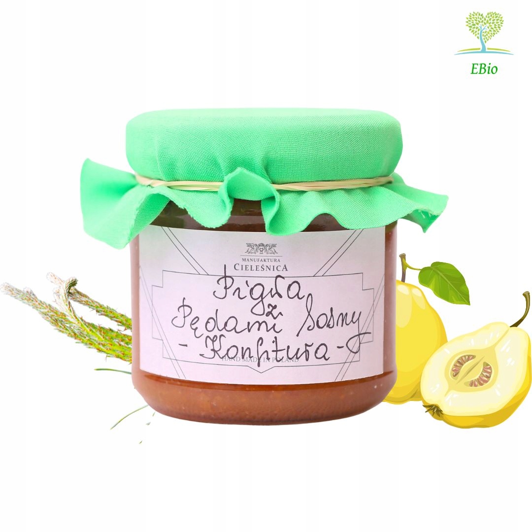 Levně 3x Zavařenina z kdoule s výhonky borovice 220 g Manufaktura Cieleśnica