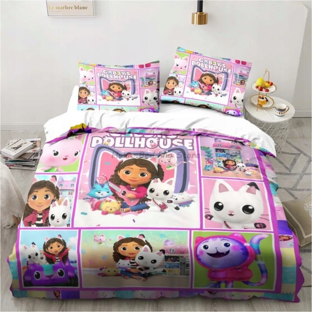 Komplet pościeli New 3D Gabby's Dollhouse Bedding Set Polyes (NSVGSFUIB) • Cena, Opinie