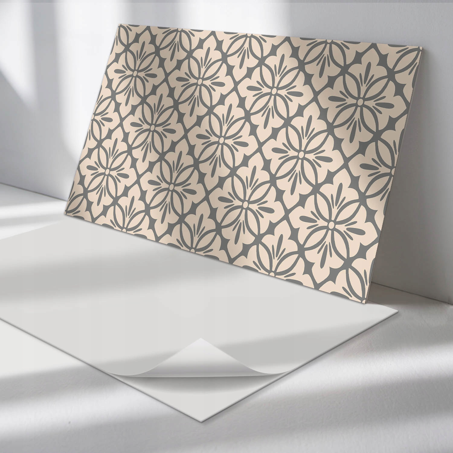 Sada vinylových panelov s potlačou Kvetinový vzor s detailmi 6 x 60 x 30 cm