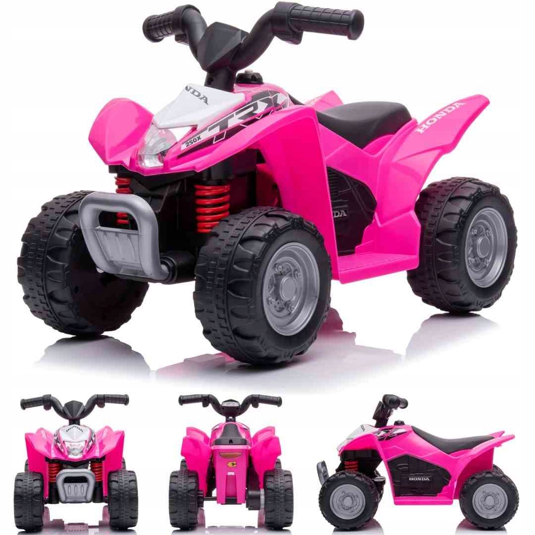 Jeździk na akumulator Quad Honda Trx różowy