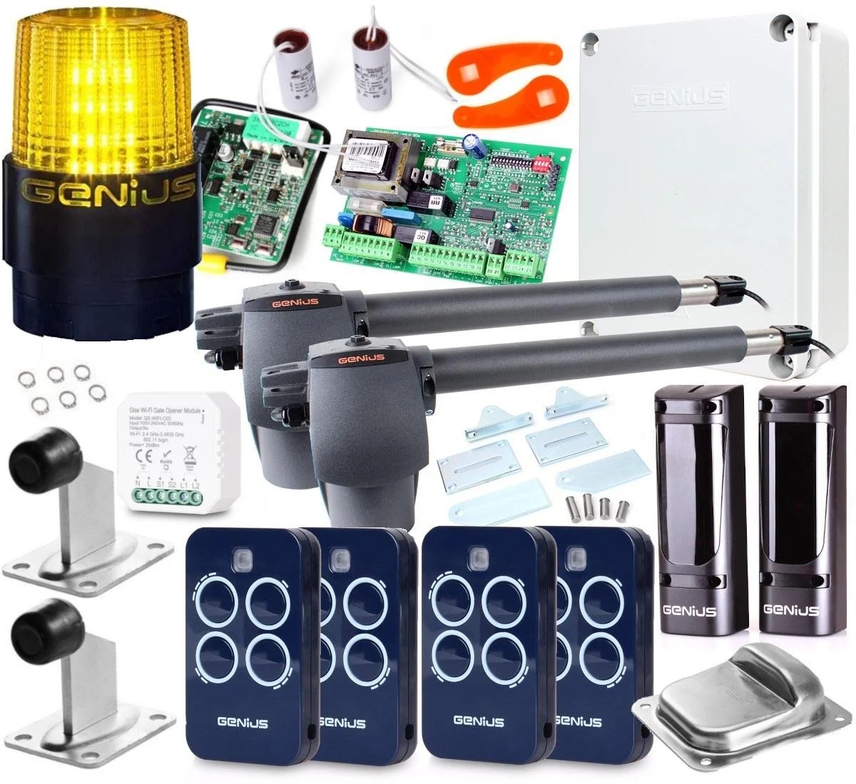 Zestaw Genius G-Bat 300 do bram 6m lampa WiFi Tuya