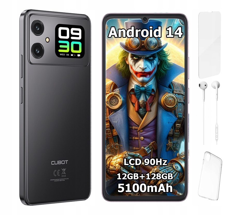 Smartfón Cubot A20 6,74" 12/128GB Dual Sim Lte Android 14 Puzdro Fólia