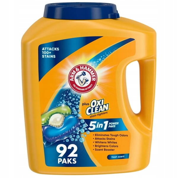 Levně Arm&Hammer 5-in-1 Power Paks Oxi Clean 92 ks